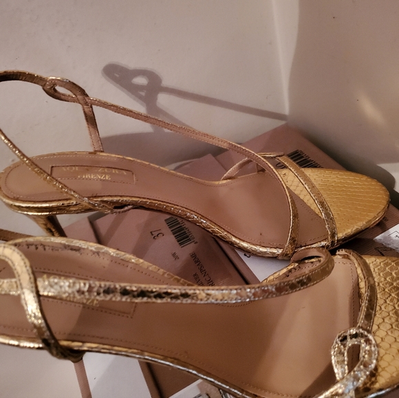 aquazzura snakeskin heels